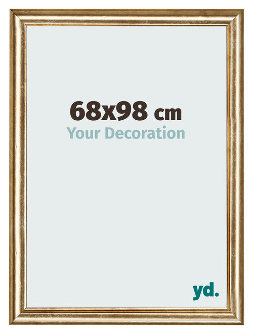 Cadre Photo 68x98cm Or Antique MDF Lazio De Face Mesure | Yourdecoration.fr