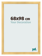 Cadre Photo 68x98cm Or Vintage MDF Pisa De Face Mesure | Yourdecoration.fr
