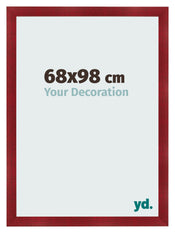 Cadre Photo 68x98cm Vin Rouge Patine MDF Pisa De Face Mesure | Yourdecoration.fr