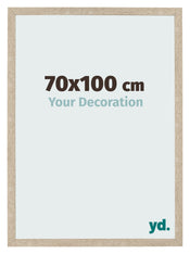 Cadre Photo 70x100cm Chêne Sonoma MDF Bologna De Face Mesure | Yourdecoration.fr