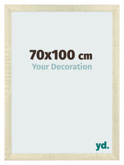 Cadre Photo 70x100cm Chene Sonoma MDF Pisa De Face Mesure | Yourdecoration.fr