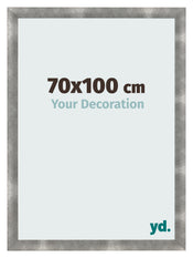 Cadre Photo 70x100cm Metal Vintage MDF Pisa De Face Mesure | Yourdecoration.fr