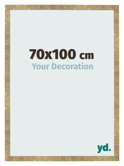 Cadre Photo 70x100cm Or Antique MDF Bologna De Face Mesure | Yourdecoration.fr
