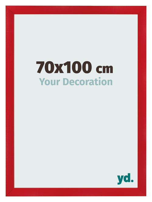 Cadre Photo 70x100cm Rouge MDF Pisa De Face Mesure | Yourdecoration.fr