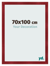 Cadre Photo 70x100cm Vin Rouge Patine MDF Pisa De Face Mesure | Yourdecoration.fr