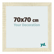 Cadre Photo 70x70cm Chene Sonoma MDF Pisa De Face Mesure | Yourdecoration.fr