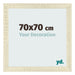 Cadre Photo 70x70cm Chene Sonoma MDF Pisa De Face Mesure | Yourdecoration.fr