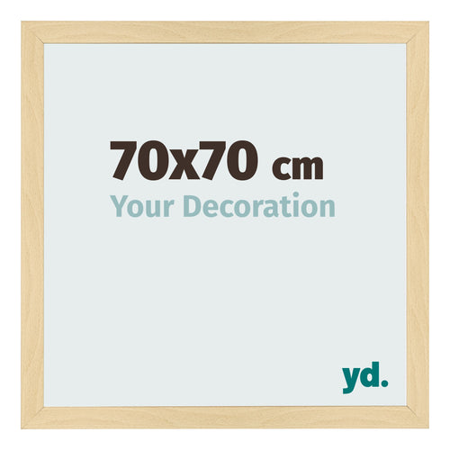 Cadre Photo 70x70cm Hêtre Décor MDF Bologna De Face Mesure | Yourdecoration.fr