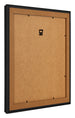 Cadre Photo 70x70cm Noir Grain de Bois MDF Lazio Arriere Oblique | Yourdecoration.fr