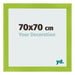 Cadre Photo 70x70cm Vert MDF Pisa De Face Mesure | Yourdecoration.fr