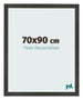 Cadre Photo 70x90cm Anthracite MDF Bologna De Face Mesure | Yourdecoration.fr