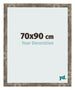Cadre Photo 70x90cm Bleu Or Mélangé MDF Bologna De Face Mesure | Yourdecoration.fr