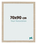 Cadre Photo 70x90cm Chêne Sonoma MDF Bologna De Face Mesure | Yourdecoration.fr