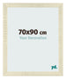 Cadre Photo 70x90cm Chene Sonoma MDF Pisa De Face Mesure | Yourdecoration.fr