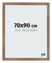 Cadre Photo 70x90cm Cuivre Décor MDF Bologna De Face Mesure | Yourdecoration.fr