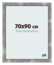 Cadre Photo 70x90cm Metal Vintage MDF Pisa De Face Mesure | Yourdecoration.fr