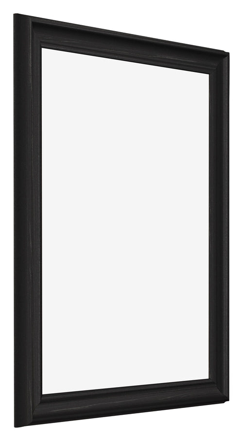 Cadre Photo 70x90cm Noir Grain de Bois MDF Lazio De Face Oblique | Yourdecoration.fr