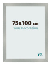 Cadre Photo 75x100cm Aluminium Brossé MDF Bologna De Face Mesure | Yourdecoration.fr