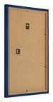 Cadre Photo 75x100cm Bleu Foncé Patiné MDF Bologna Arriere Oblique | Yourdecoration.fr
