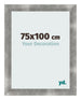 Cadre Photo 75x100cm Metal Vintage MDF Pisa De Face Mesure | Yourdecoration.fr
