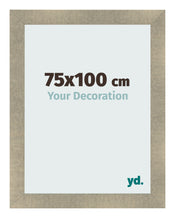 Cadre Photo 75x100cm Or Vintage MDF Pisa De Face Mesure | Yourdecoration.fr