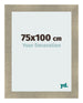 Cadre Photo 75x100cm Or Vintage MDF Pisa De Face Mesure | Yourdecoration.fr
