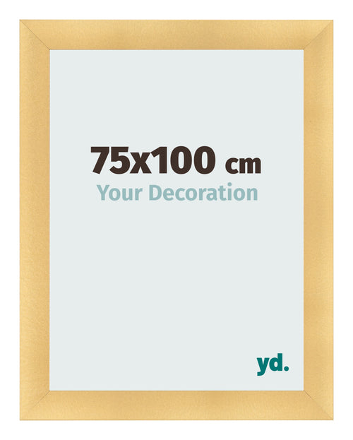 Cadre Photo 75x100cm Or Vintage MDF Pisa De Face Mesure | Yourdecoration.fr