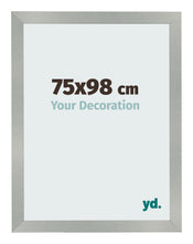 Cadre Photo 75x98cm Aluminium Brossé MDF Bologna De Face Mesure | Yourdecoration.fr