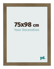 Cadre Photo 75x98cm Bronze Décor MDF Bologna De Face Mesure | Yourdecoration.fr