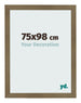 Cadre Photo 75x98cm Bronze Décor MDF Bologna De Face Mesure | Yourdecoration.fr