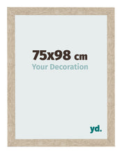 Cadre Photo 75x98cm Chêne Sonoma MDF Bologna De Face Mesure | Yourdecoration.fr