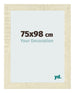 Cadre Photo 75x98cm Chene Sonoma MDF Pisa De Face Mesure | Yourdecoration.fr