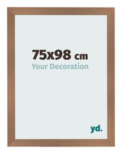 Cadre Photo 75x98cm Cuivre Décor MDF Bologna De Face Mesure | Yourdecoration.fr