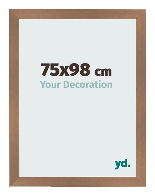 Cadre Photo 75x98cm Cuivre Décor MDF Bologna De Face Mesure | Yourdecoration.fr