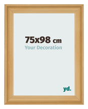 Cadre Photo 75x98cm De Pin Grain de Bois MDF Lazio De Face Mesure | Yourdecoration.fr