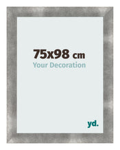 Cadre Photo 75x98cm Metal Vintage MDF Pisa De Face Mesure | Yourdecoration.fr
