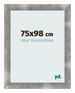 Cadre Photo 75x98cm Metal Vintage MDF Pisa De Face Mesure | Yourdecoration.fr