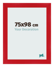 Cadre Photo 75x98cm Rouge MDF Pisa De Face Mesure | Yourdecoration.fr