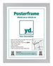 Cadre d'Affiche MDF 30x40cm Mat Argent De Face Mesure | Yourdecoration.fr