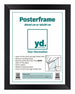 Cadre d'Affiche MDF 30x40cm Noir Mat De Face Mesure | Yourdecoration.fr