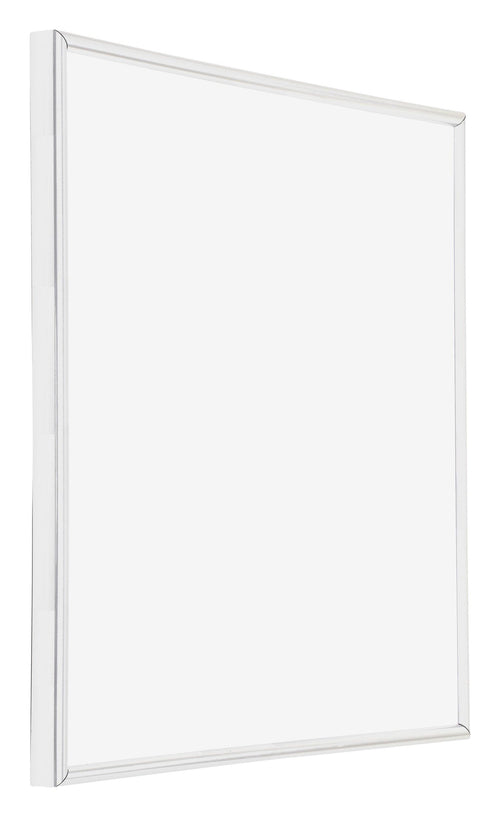 Cadre d'Affiche Plastique 40x40cm Blanc Brillant De Face Oblique | Yourdecoration.fr