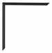 Cadre d'Affiche Plastique 40x40cm Noir Mat Detail Coin | Yourdecoration.fr