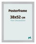 Cadre de affiche 38x52cm Argent MDF Parma Mesure | Yourdecoration.fr