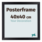 Cadre de affiche 40x40cm Noir Mat MDF Parma Mesure | Yourdecoration.fr