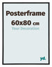 Cadre de affiche 60x80cm Noir Mat Plastique Paris Mesure | Yourdecoration.fr