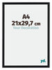 Catania MDF Cadre Photo 21x29 7cm A4 Noir Mesure| Yourdecoration.fr