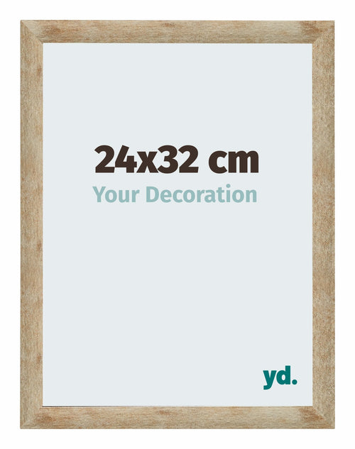 Catania MDF Cadre Photo 24x32cm Or De Face Mesure | Yourdecoration.fr