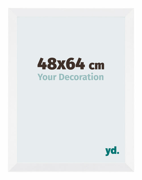 Catania MDF Cadre Photo 48x64cm Blanc De Face Mesure | Yourdecoration.fr