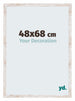 Catania MDF Cadre Photo 48x68cm White Wash De Face Mesure | Yourdecoration.fr