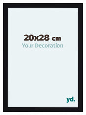 Como MDF Cadre Photo 20x28cm Noir Brillant De Face Mesure | Yourdecoration.fr